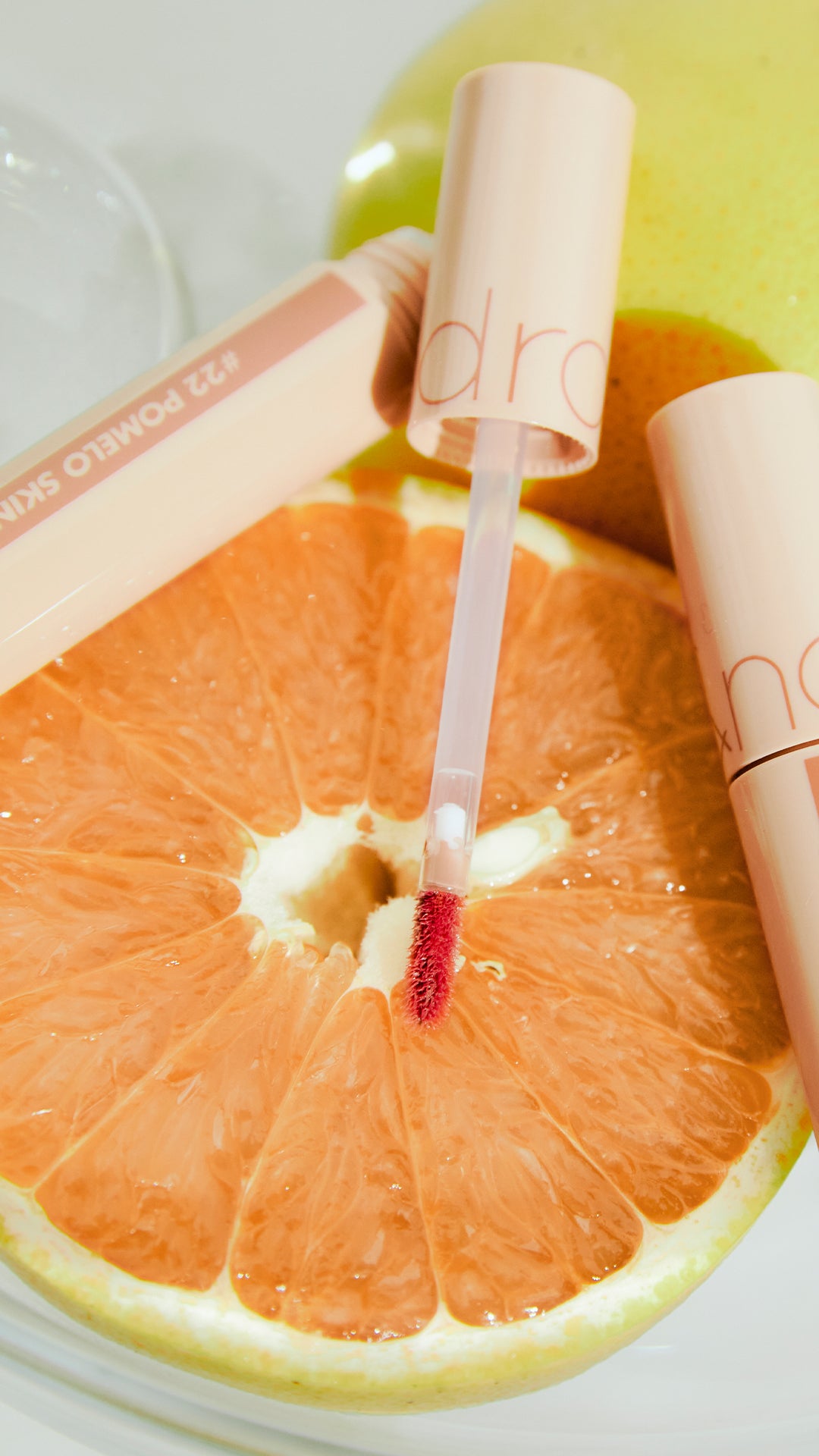 rom&nd, romand, juicy lasting, juicy lasting tint, glossy lip tint, pomelo skin, nucadamia, peeling andoo, bare grape