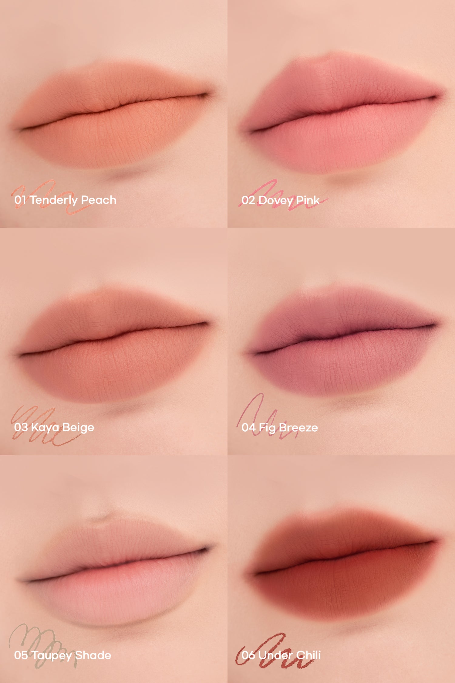 rom&nd Lip Mate Pencil 0.5g-6Color 01 Tenderly Peach