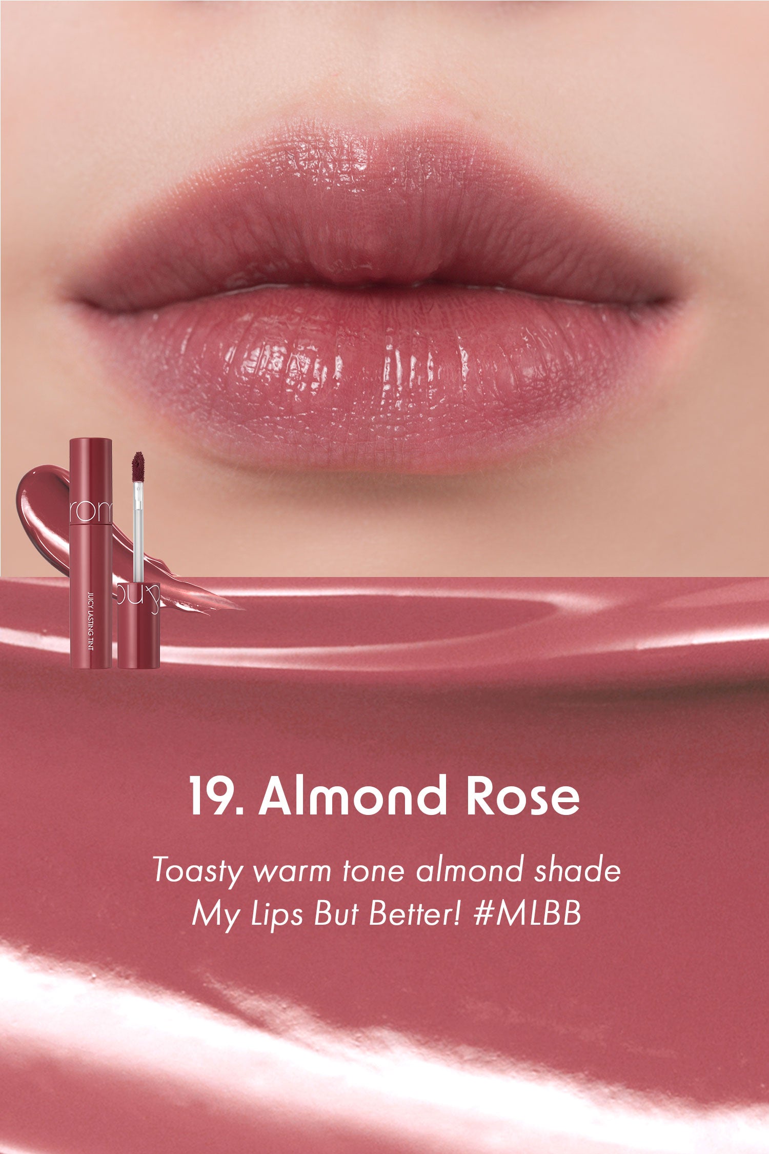 Rom&nd Juicy Lasting Tint Riped Fruit 5.5g #19 Almond Rose